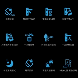 VOC X9+ 指紋｜卡片｜密碼｜鑰匙｜遠端 五合一電子鎖